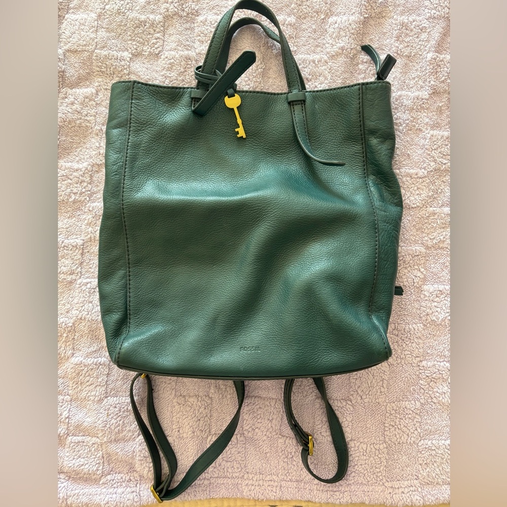 Fossil Leather Convertible Backpack